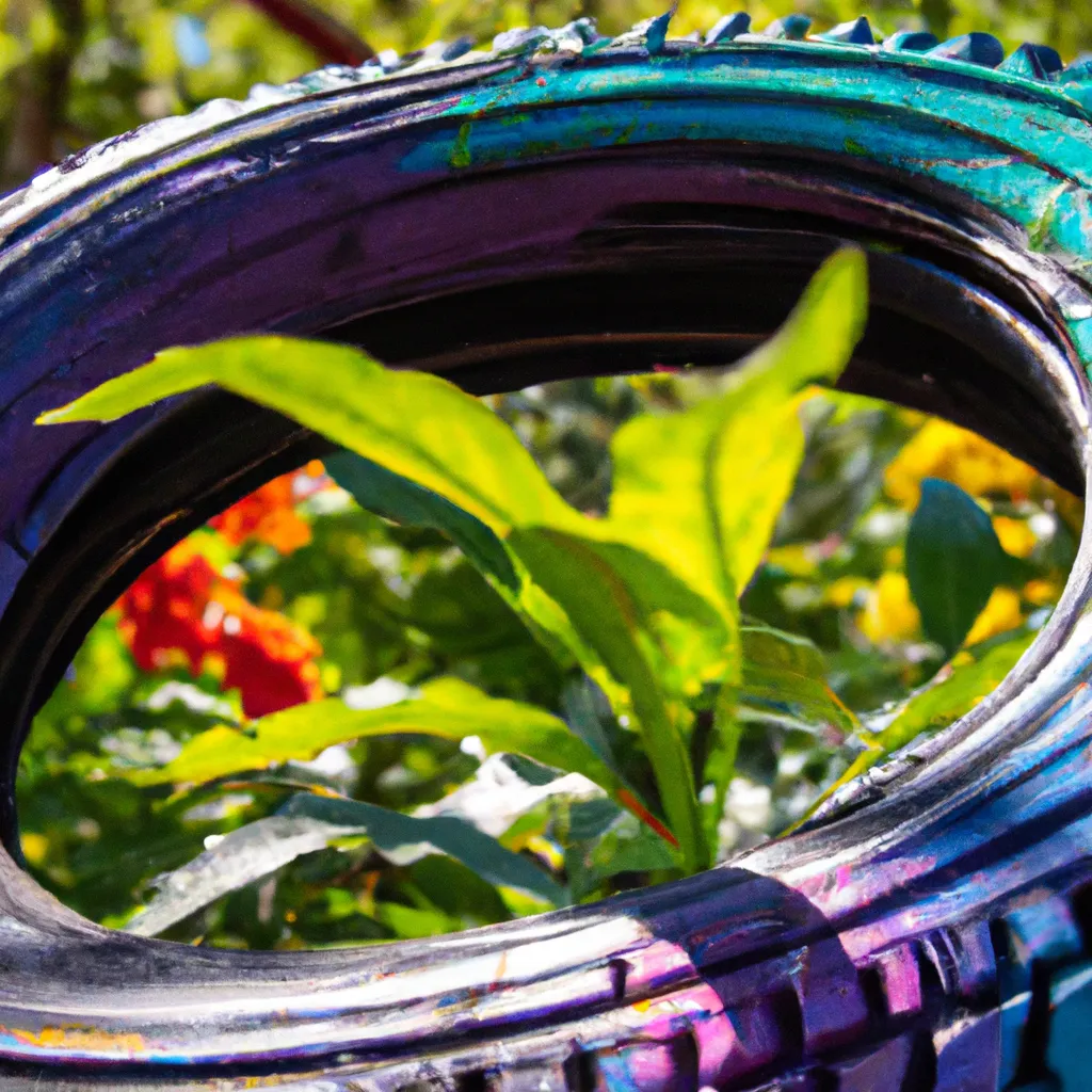 Jakie ozdoby ogrodowe można zrobić ze starej opony?